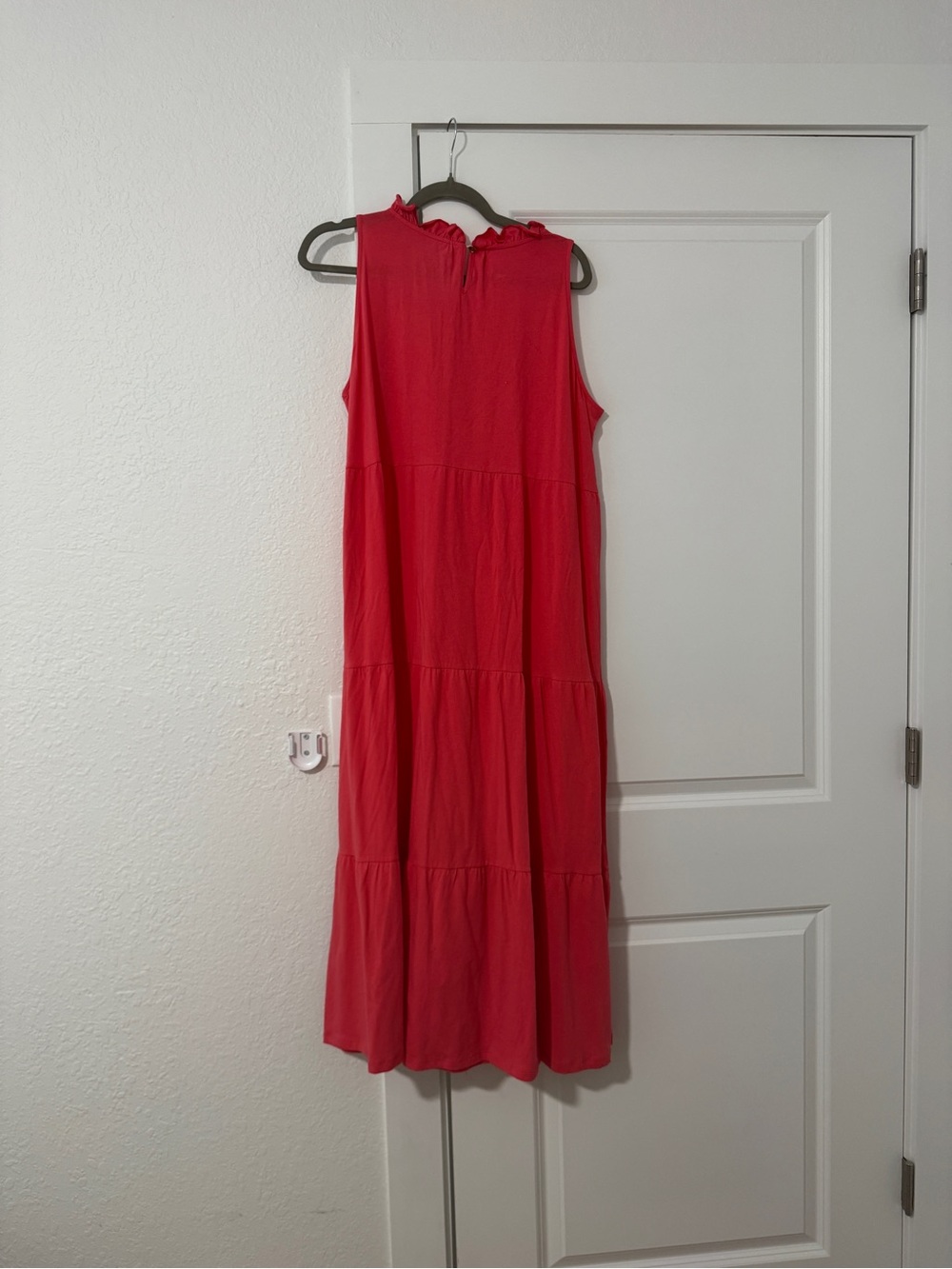 Duffield Lane pink tiered sleeveless dress XL